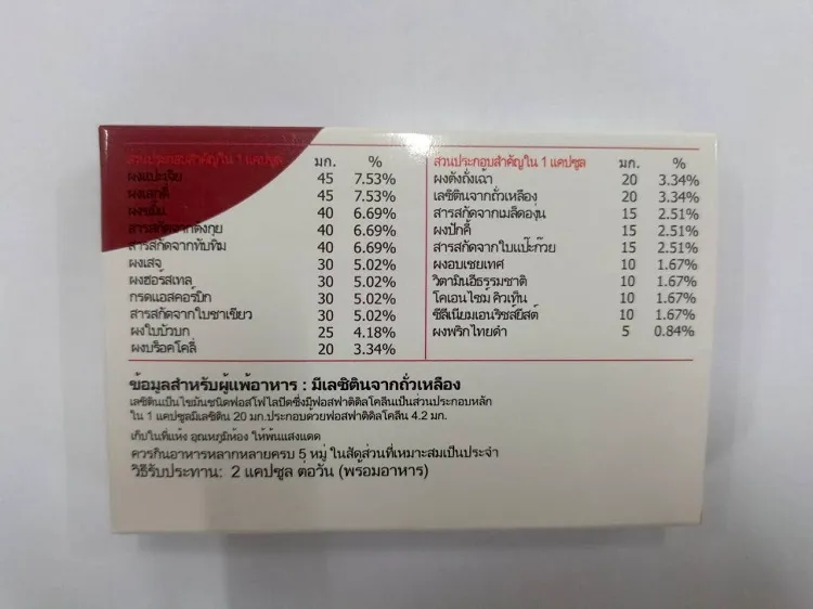 a white box with red and black text